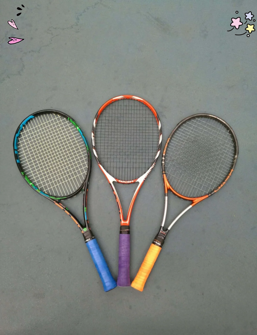 网球球拍网球球拍2号,3号拍柄的区别